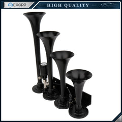 150psi 0.8G Air Horn Include 4 Trumpet Train Sound & Compressor Full System Kit 6B93BC-57