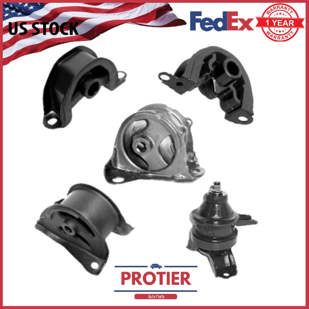 Engine Motor & Trans Mount 5PCS Set Fit 1997-2001 Honda CR-V 2.0L for Auto Trans 6B93BC-57
