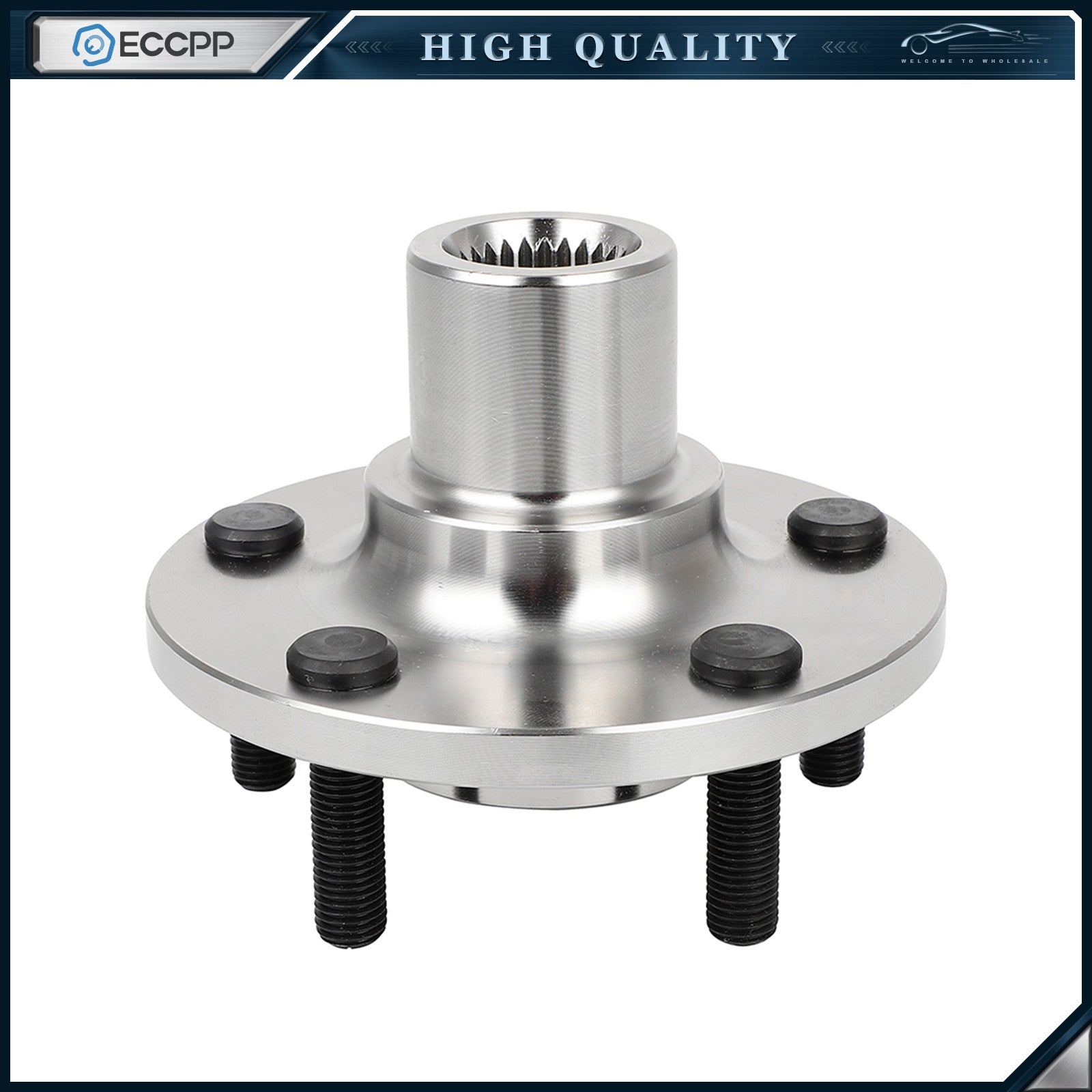 ECCPP (2) Front Wheel Hub & Bearing Kit For Ford Focus 2012-2018 C-MAX 2013-2018 6B93BC-57