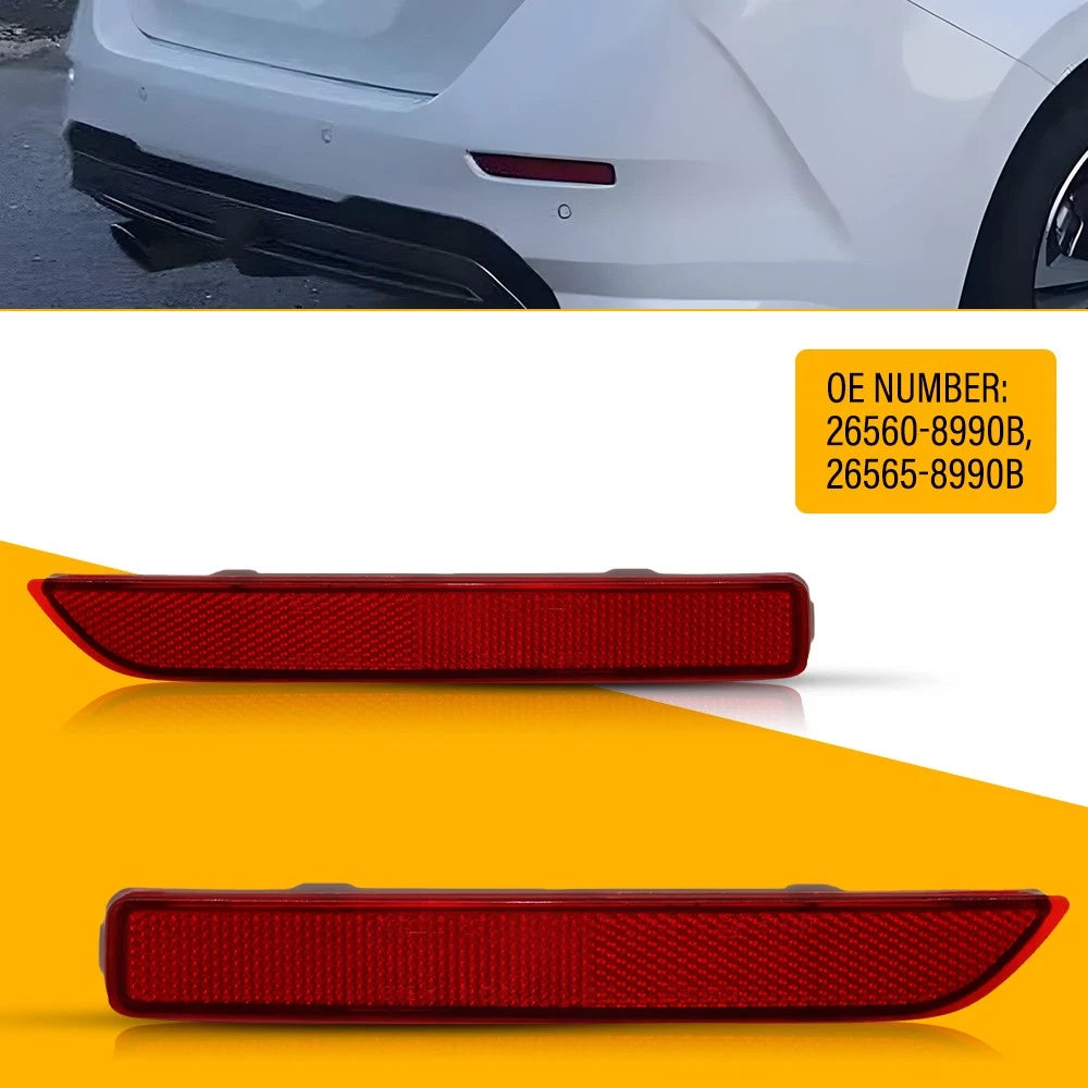 2X For 2020-2022 Nissan Sentra SR SV S 2.0L Rear Bumper Reflector Marker Light A 6B93BC-57