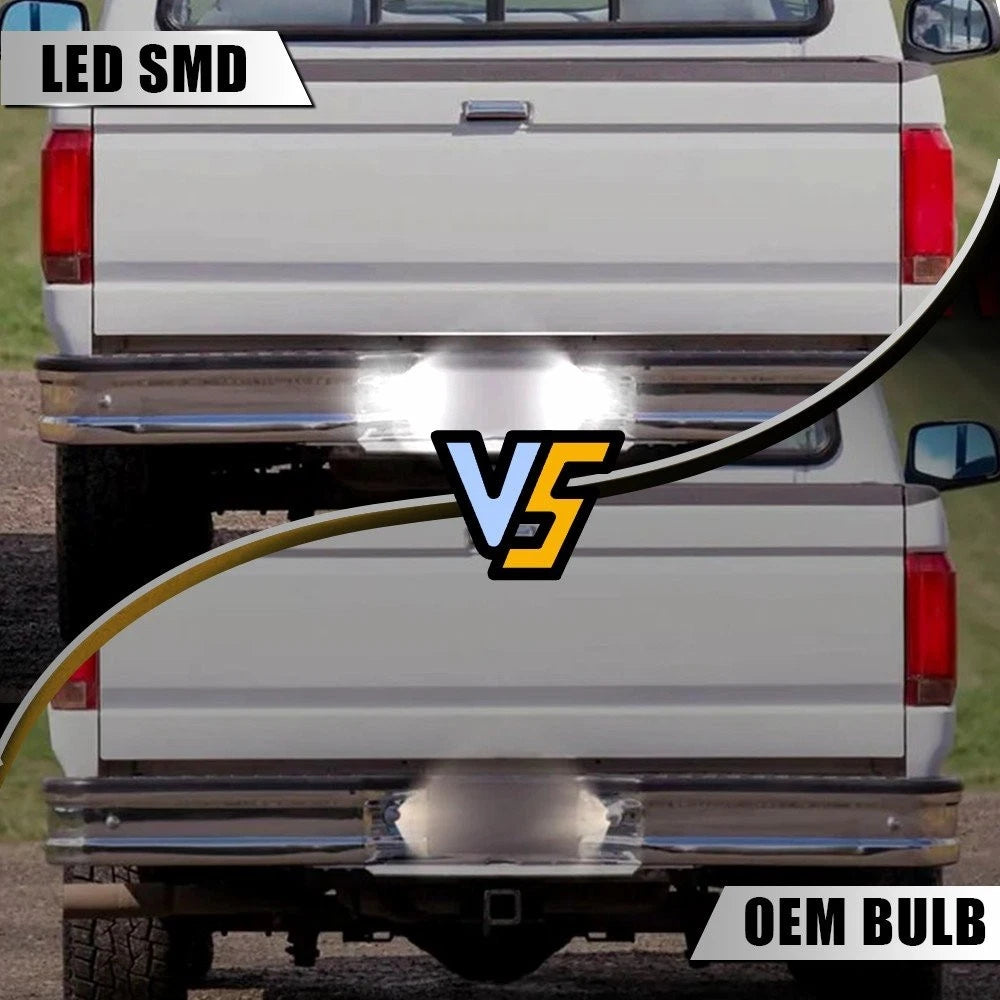 2X White LED License Plate Light For Ford F150 F250 F350 Ranger Bronco Excursion 6B93BC-57
