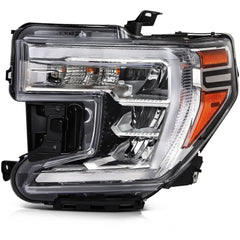 ECCPP LED Headlight Assembly For GMC Sierra 1500 2019-2022 Left Side Black Amber 6B93BC-57