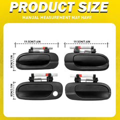 4pcs Exterior Door Handles Set Fits for 2000-2006 Nissan Sentra Front & Rear EOA 6B93BC-57
