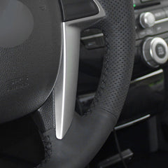 Leather Steering Wheel Hand-stitch on Wrap Cover For Honda Accord 8th Odyssey