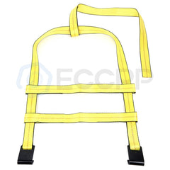 For Tow Dolly Car Tire Basket Straps Wheel Net Set Flat Hook Yellow 2Pcs