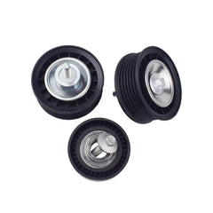 Lower Upper Belt Idler Pulley Set 3PCS LR028879 for Range Rover Evoque LR028878 6B93BC-57