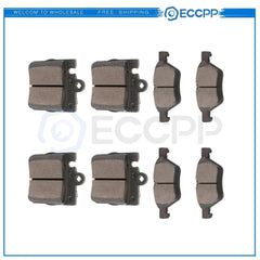 Front and Rear Brake Ceramic Pads For 2000-2003 Mercedes-Benz CLK320 Performance 6B93BC-57