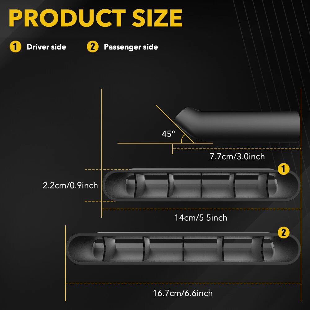 Fits 2014-2019 Silverado Sierra Air Deflectors Air AC Vent Extension Accessories 6B93BC-57