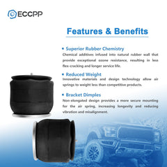 Pair Air Suspension Spring Bags W01-358-9069 For Peterbilt Goodyear 1R12-069 6B93BC-57