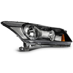 Pair Kit Headlights Assembly For 2008-2012 Honda Accord 2.4L 3.5L Black Amber 6B93BC-57