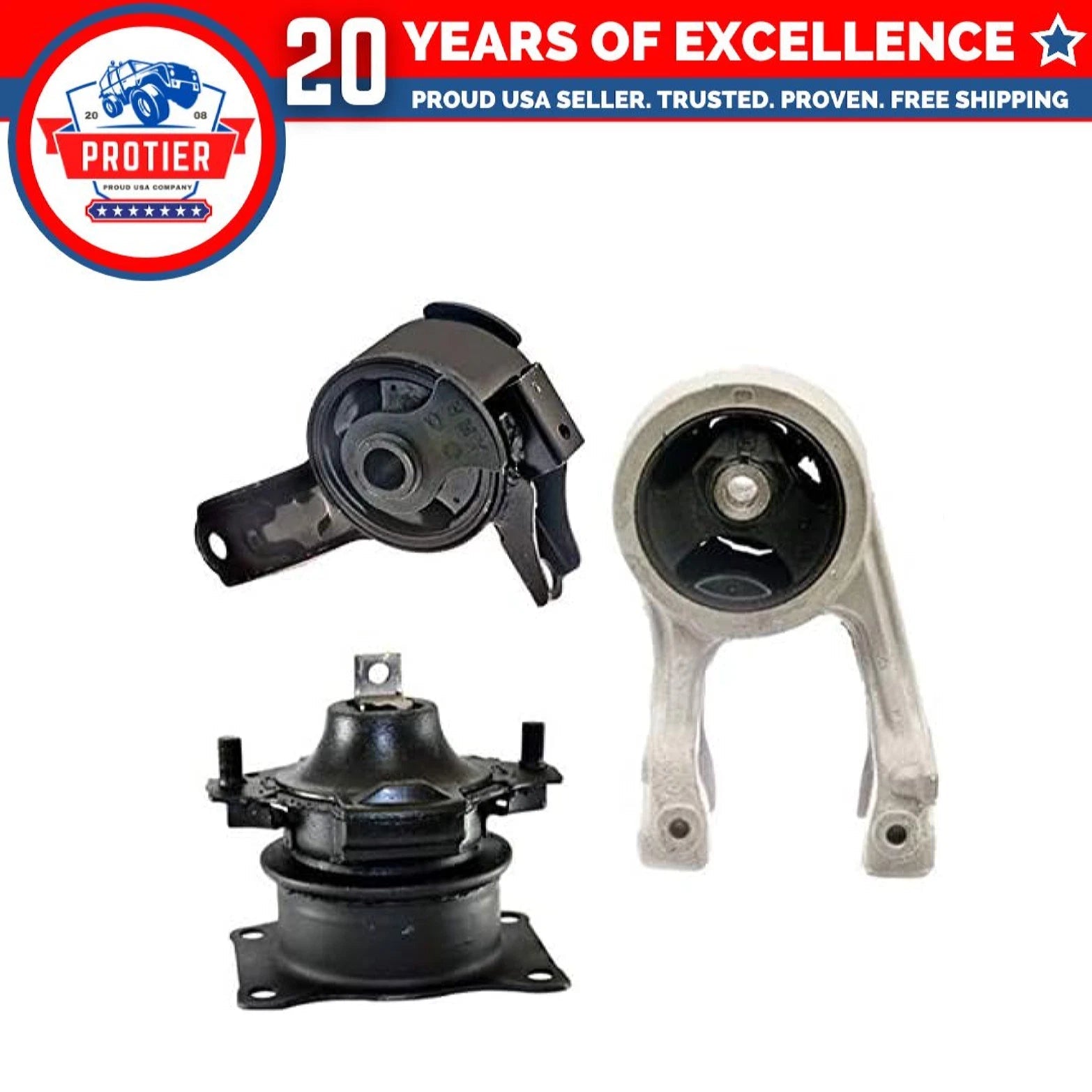 Fits Honda Odyssey 3.5L VTEC 2005-2006 Front+R & Rear Motor Mount Set 3PCS 6B93BC-57