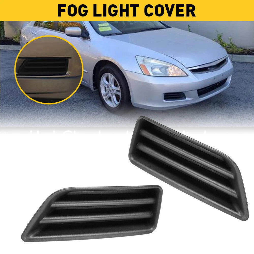 2x Front Bumper Insert Fog Light Cover Left+Right Fit For 2006-2007 Honda Accord 6B93BC-57