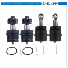 For 1993-1998 Jeep Grand Cherokee ECCPP 4PCS Front Upper & Lower Ball Joints ECCPP