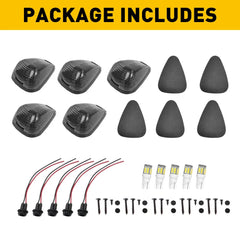 5X Smoked LED Cab Rooftop Marker Light Kit For 99-2016 Ford F250 F350 F450 F550 6B93BC-57