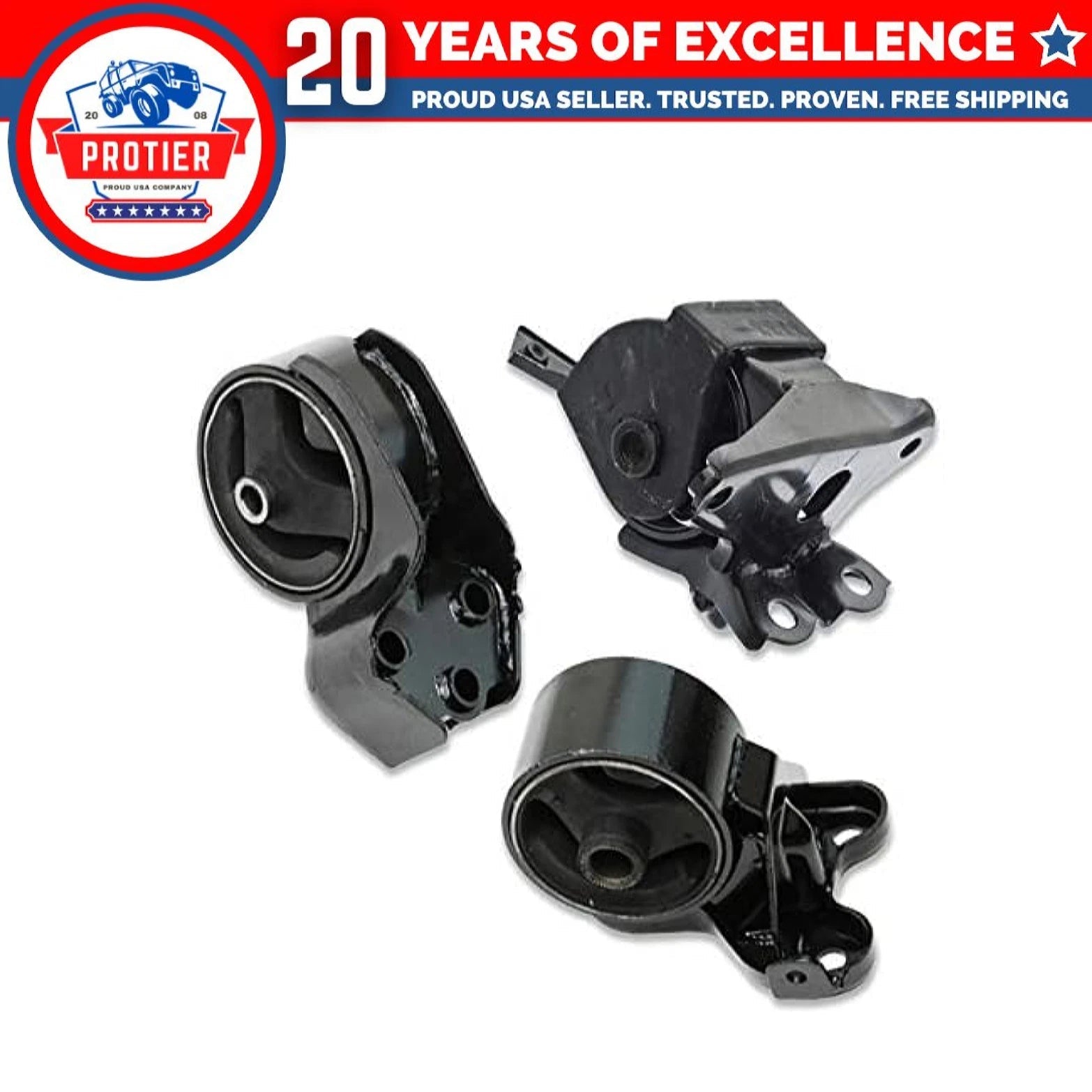Fits 2007-2009 Kia Spectra/ Spectra5 2.0L AUTO Motor & Transmission Mount Set 6B93BC-57