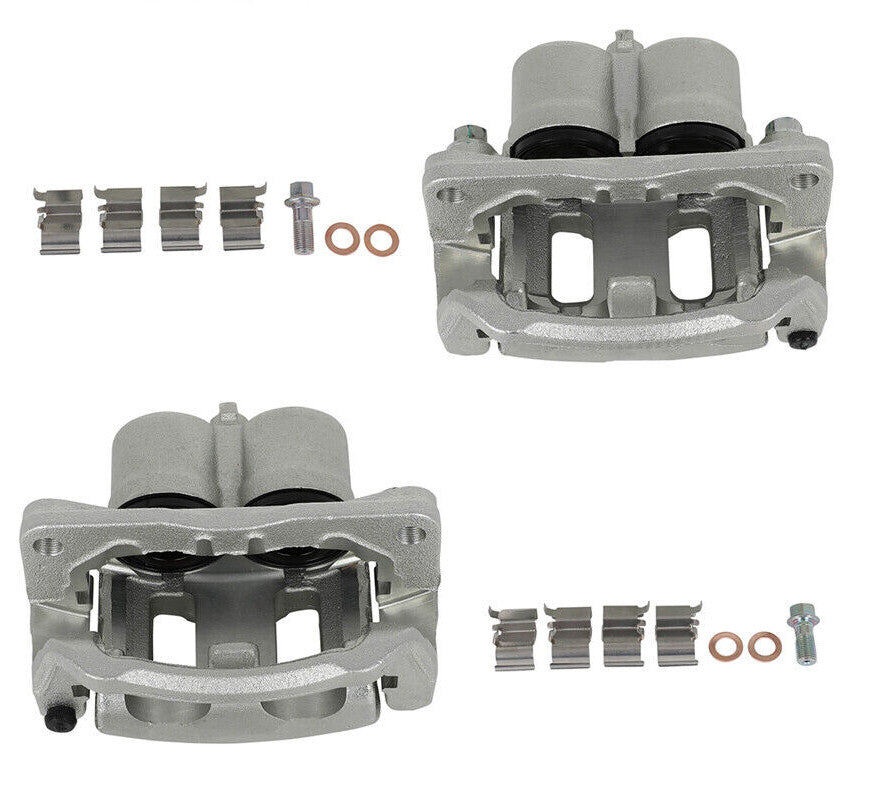 Front Brake Calipers 2Pcs  Kits Zinc For 2007-2009 Ford Edge 18B5026 18B5027 6B93BC-57