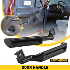 Black Metal Inside Door Handles LH & For RH 87-96 Ford F150 F250 F350 Truck EOA 6B93BC-57