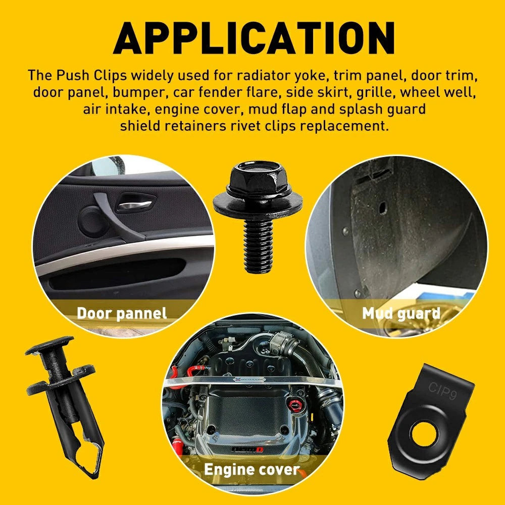 ENGINE UNDER COVER SPLASH SHIELD GUARD BODY BOLT U-NUT CLIP FASTENER FOR HONDA A 6B93BC-57