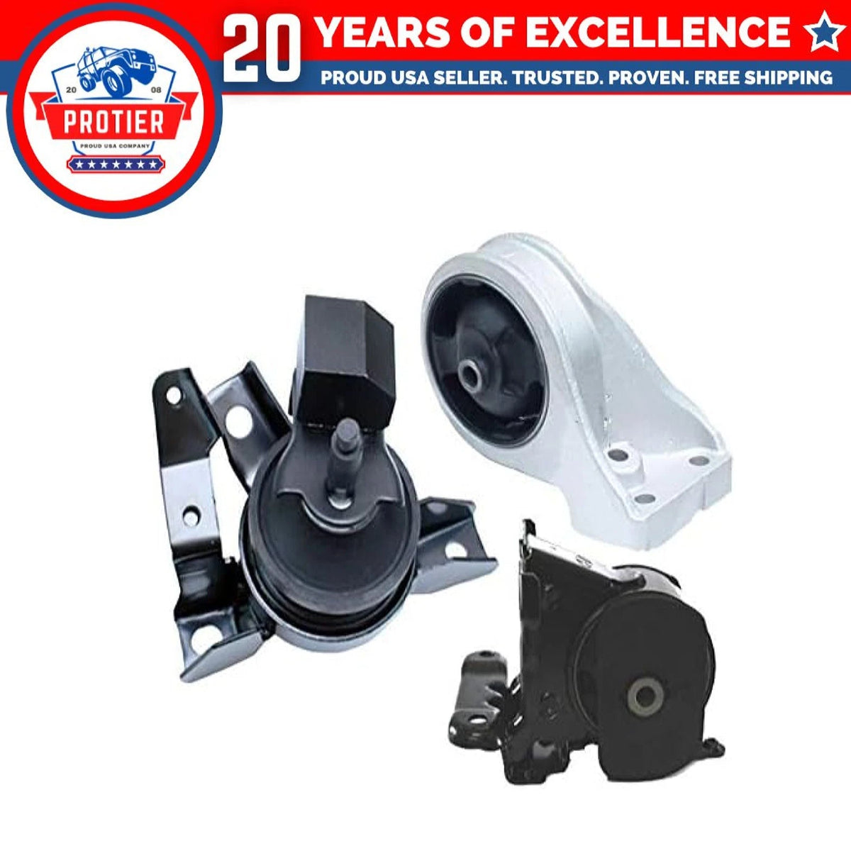 Fits Hyundai Santa Fe 2001-2004 2.4L AUTO/2001-2006 2WD 2.7L Motor Mount Set 6B93BC-57