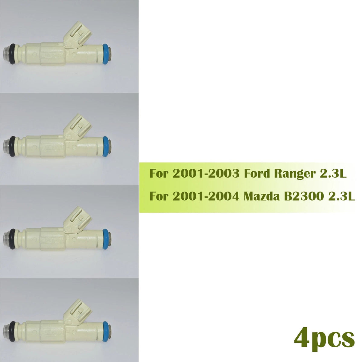 4pcs Fuel Injector For 2001-2004 Ford Ranger Mazda B2300 L4 2.3L 0280156155 6B93BC-57