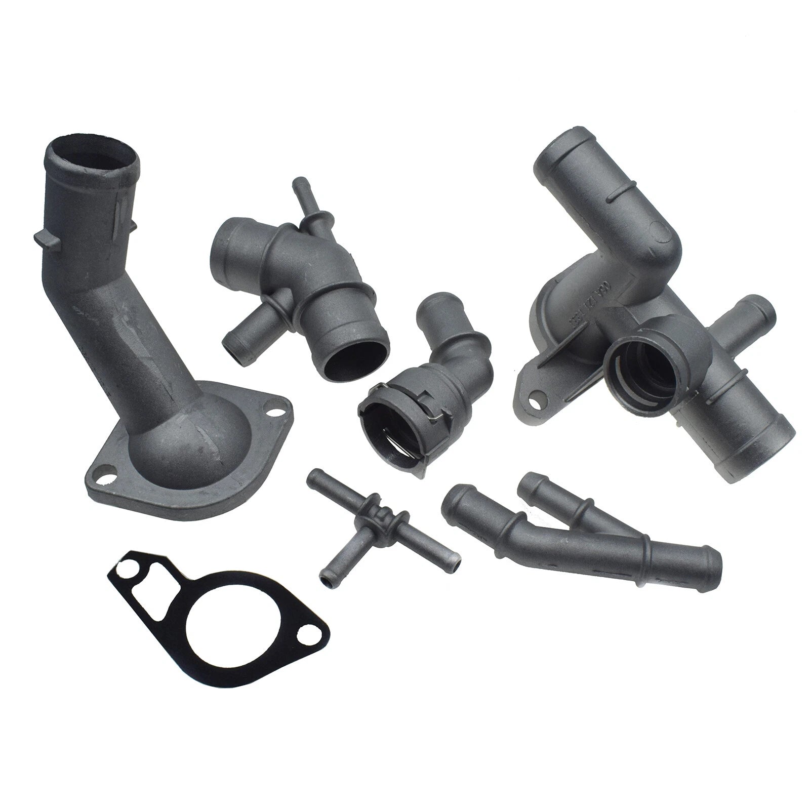 6PCS Aluminum Coolant Flange For 2000-2005 VW Golf MK4 Jetta GTI Beetle Audi TT 6B93BC-57
