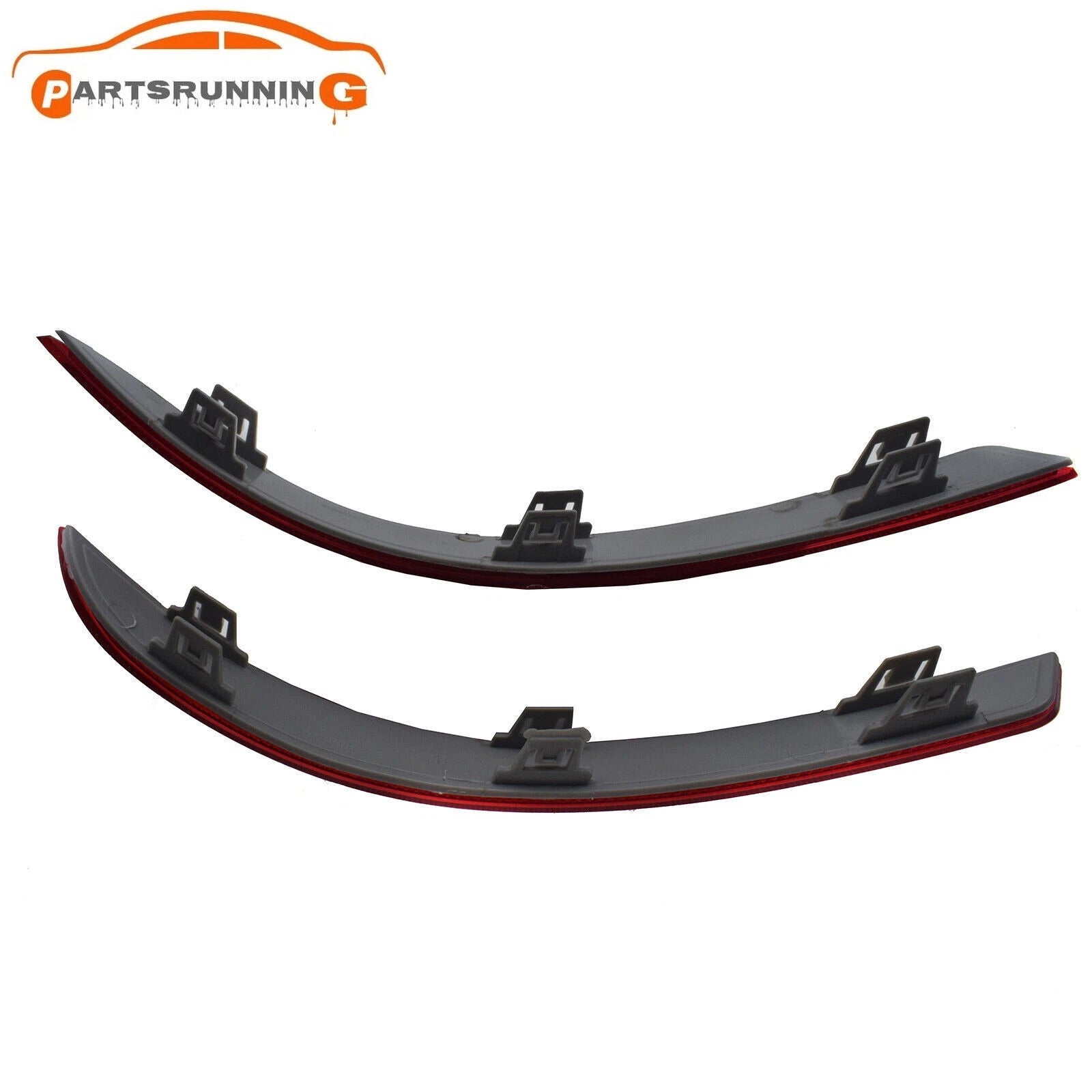 1668200474 Pair Rear Bumper Reflector For Mercedes Benz GL GL350 GL450 2013-2016 6B93BC-57