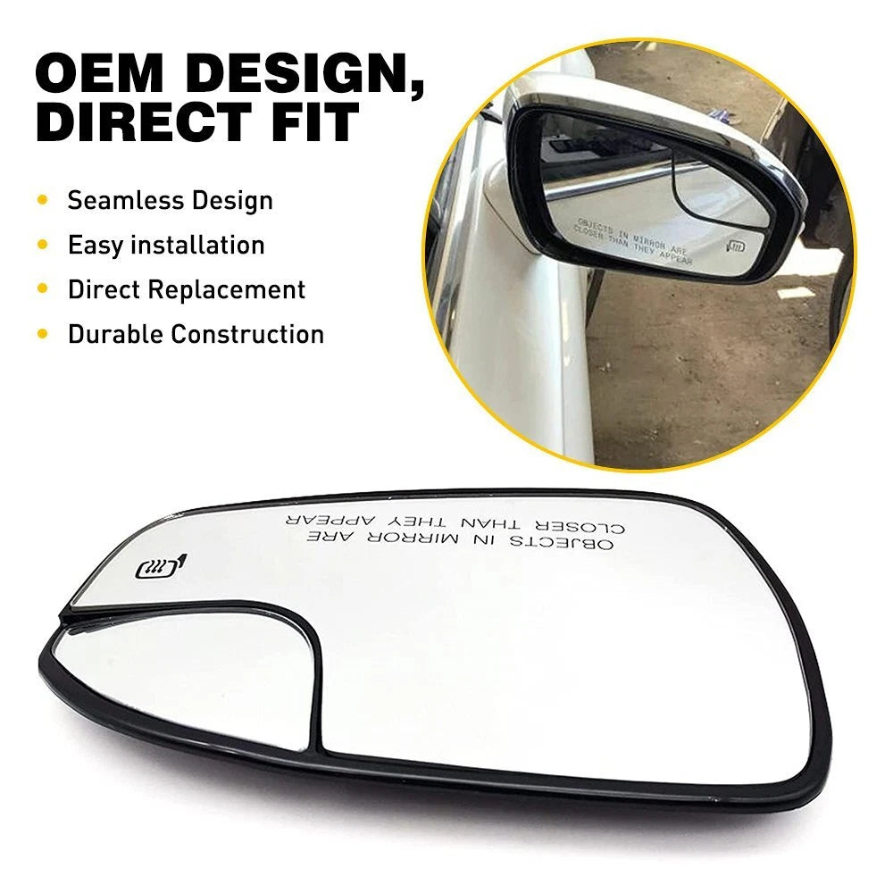 Right Side Power Heated Mirror Glass For 2013-2020 Ford Fusion DS7Z17K707B EOA 6B93BC-57