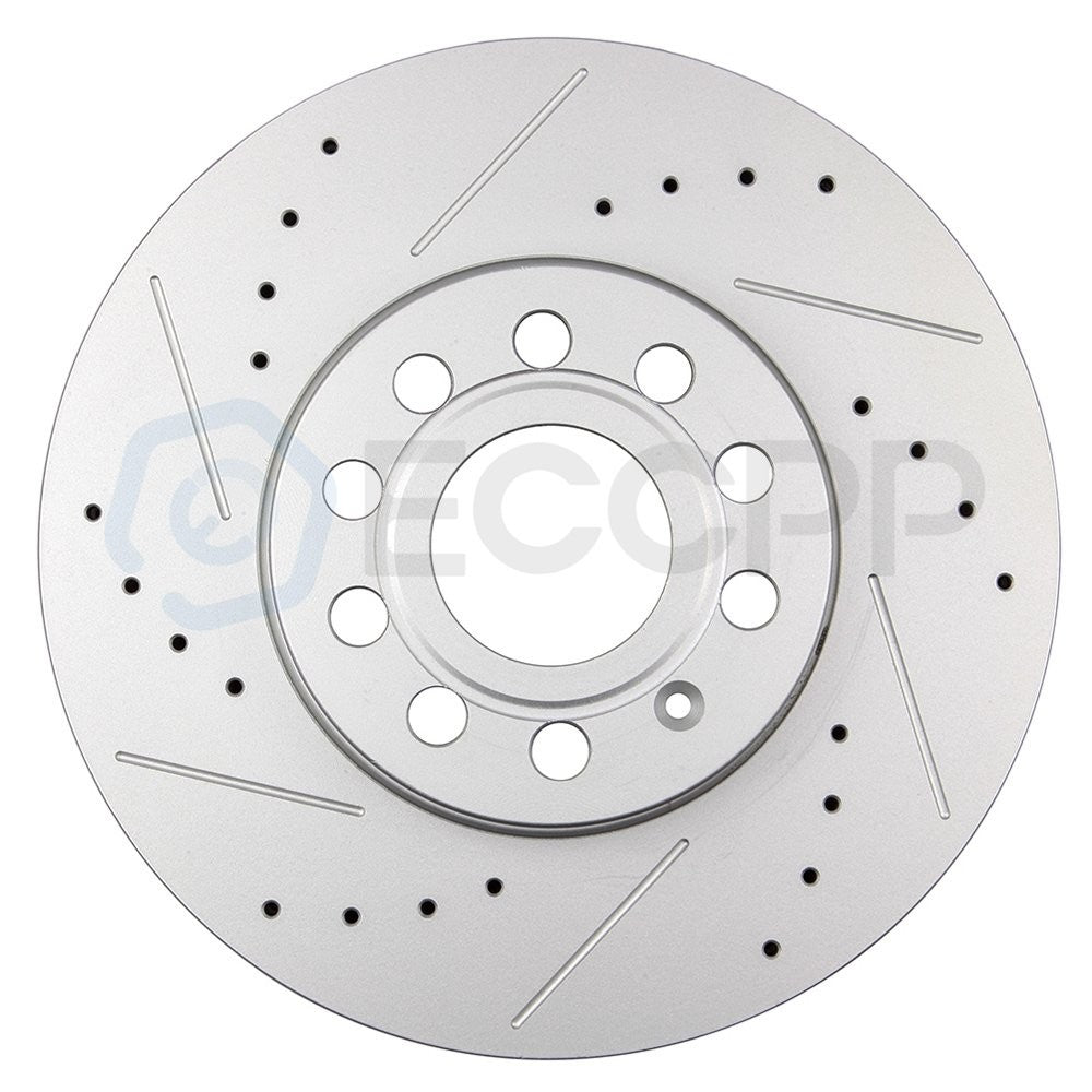 Front and Rear Brake Rotors Discs For Audi A3 - 2015 - 2016 Drilled Slotted 6B93BC-57