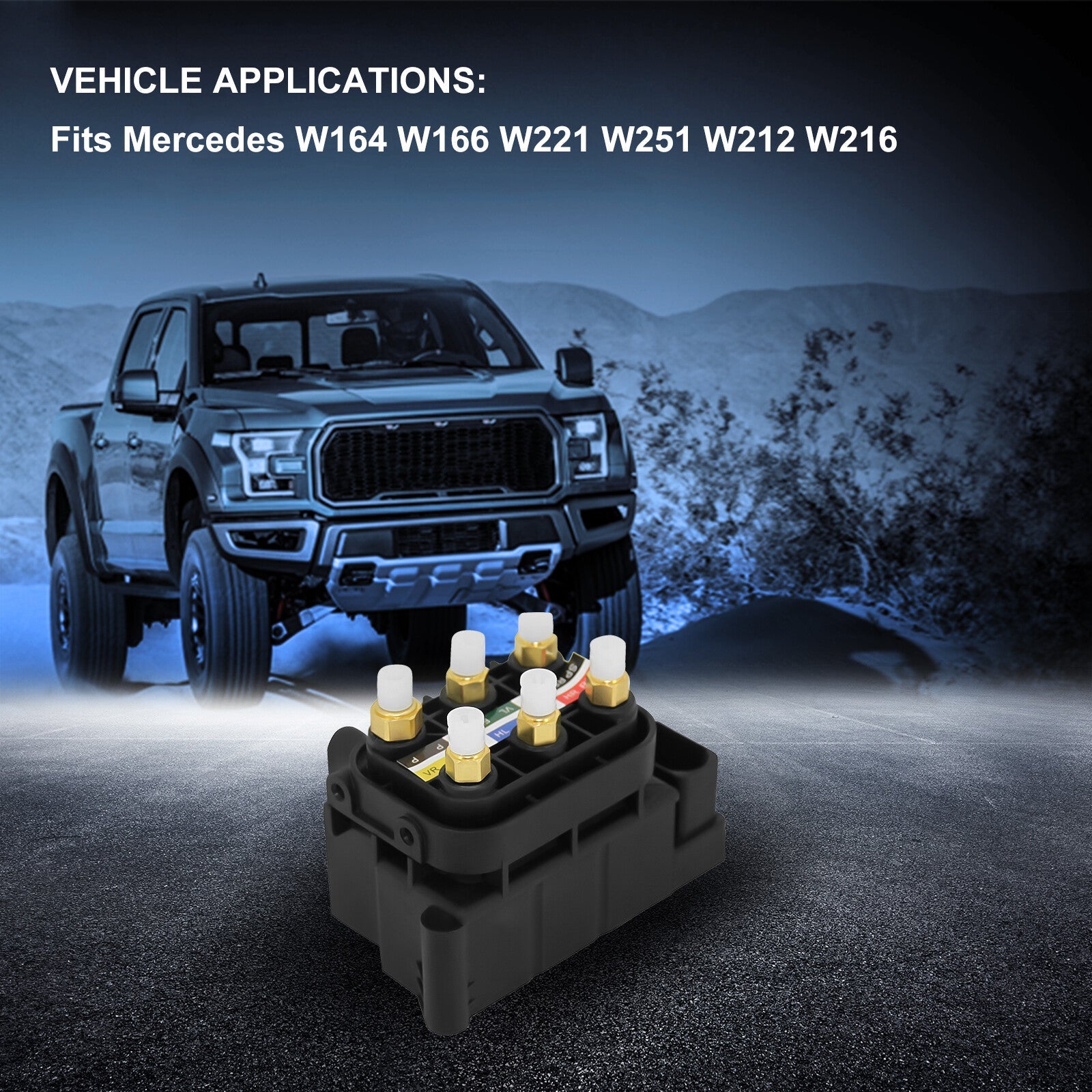 Air Suspension Solenoid Valve Block Fits Mercedes W164 W166 W221 W251 W212 W216 6B93BC-57