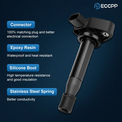 ECCPP 6 For 2005 2006 2007 2008 Acura RL 3.5L V6 Ignition Coil UF242 ECCPP