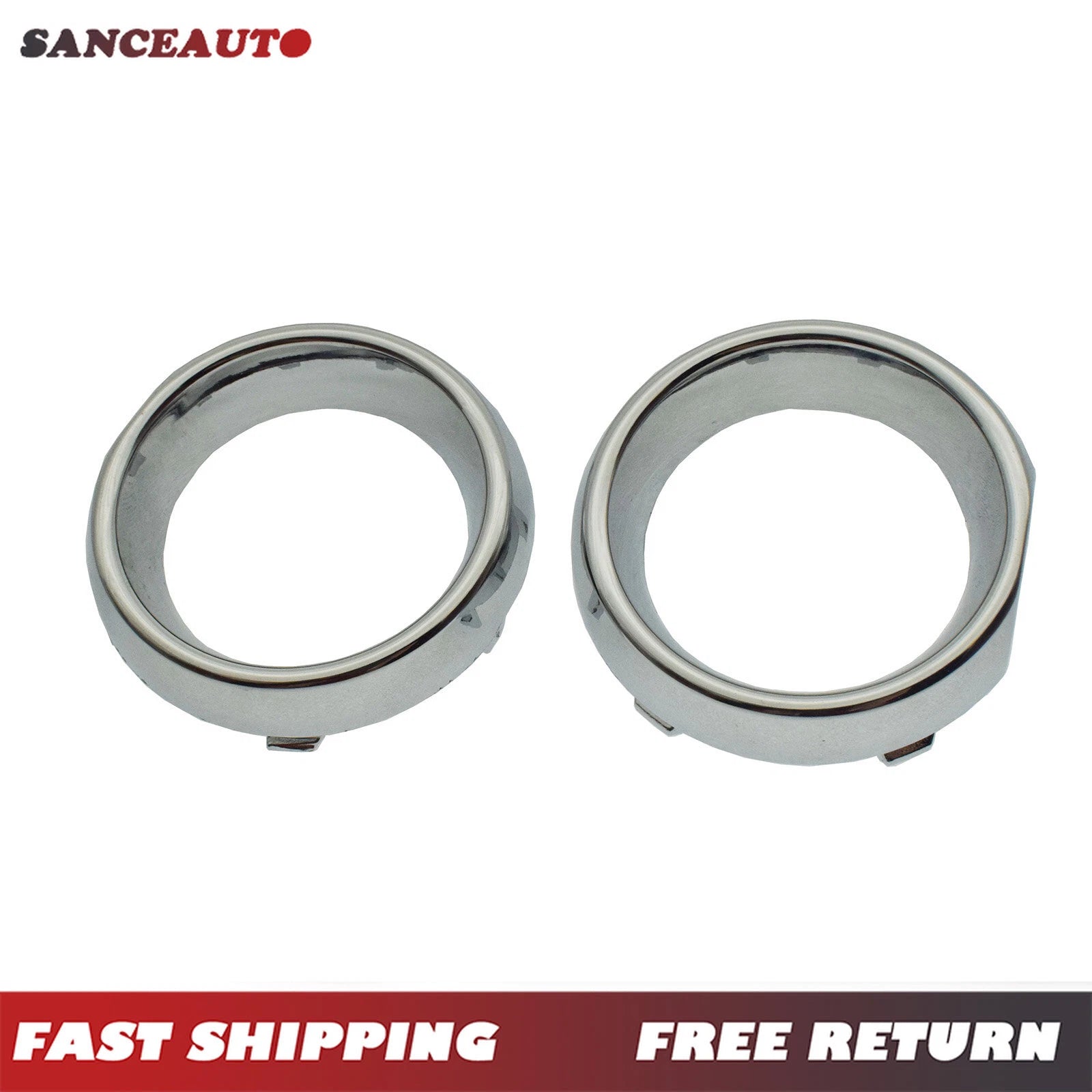 2PCS Left and Right Fog Light Trim Chrome For Chrysler Town & Country 2011-2016 6B93BC-57