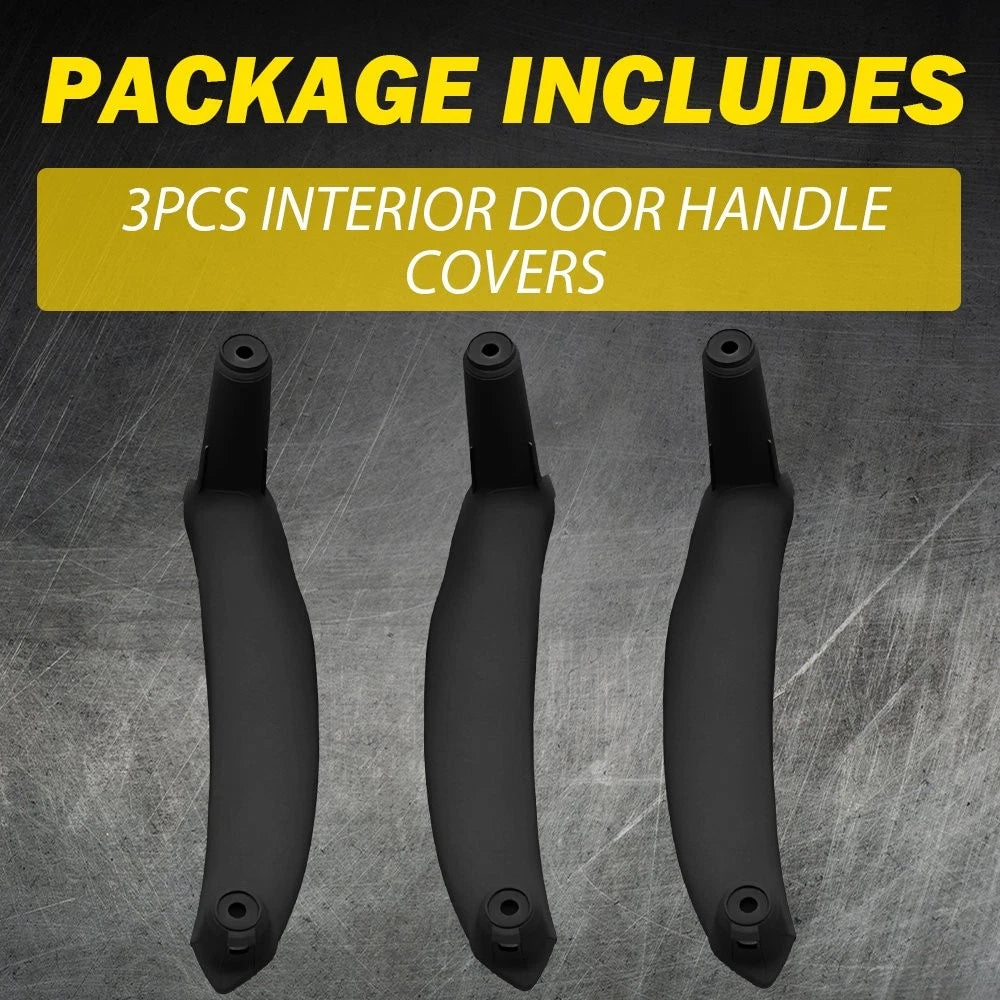 3X LH RH Interior Door Pull Handle Trim Cover For BMW X5 E70 X6 E71 2008-2014 EA 6B93BC-57