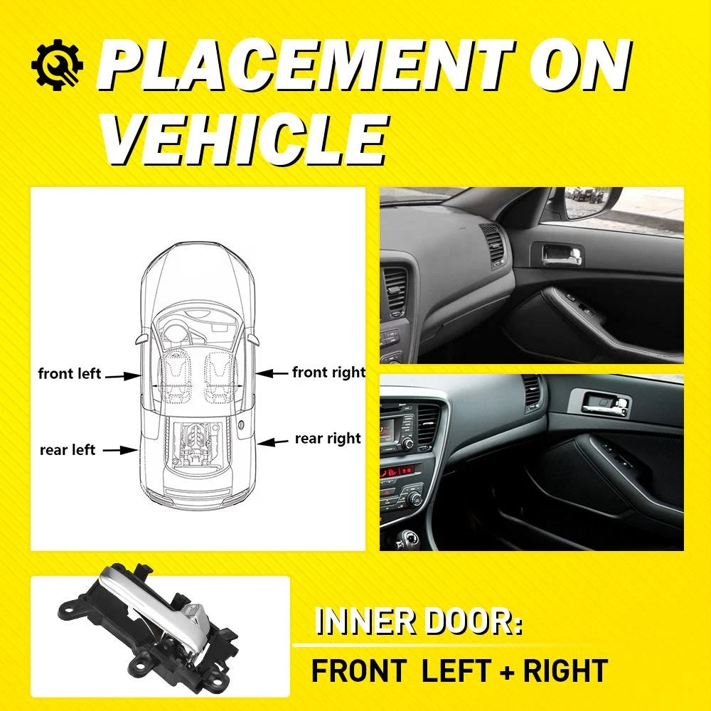 2x Inside Interior Door Handle Right Left Front For KIA Optima 2011 2012 2013 EA 6B93BC-57