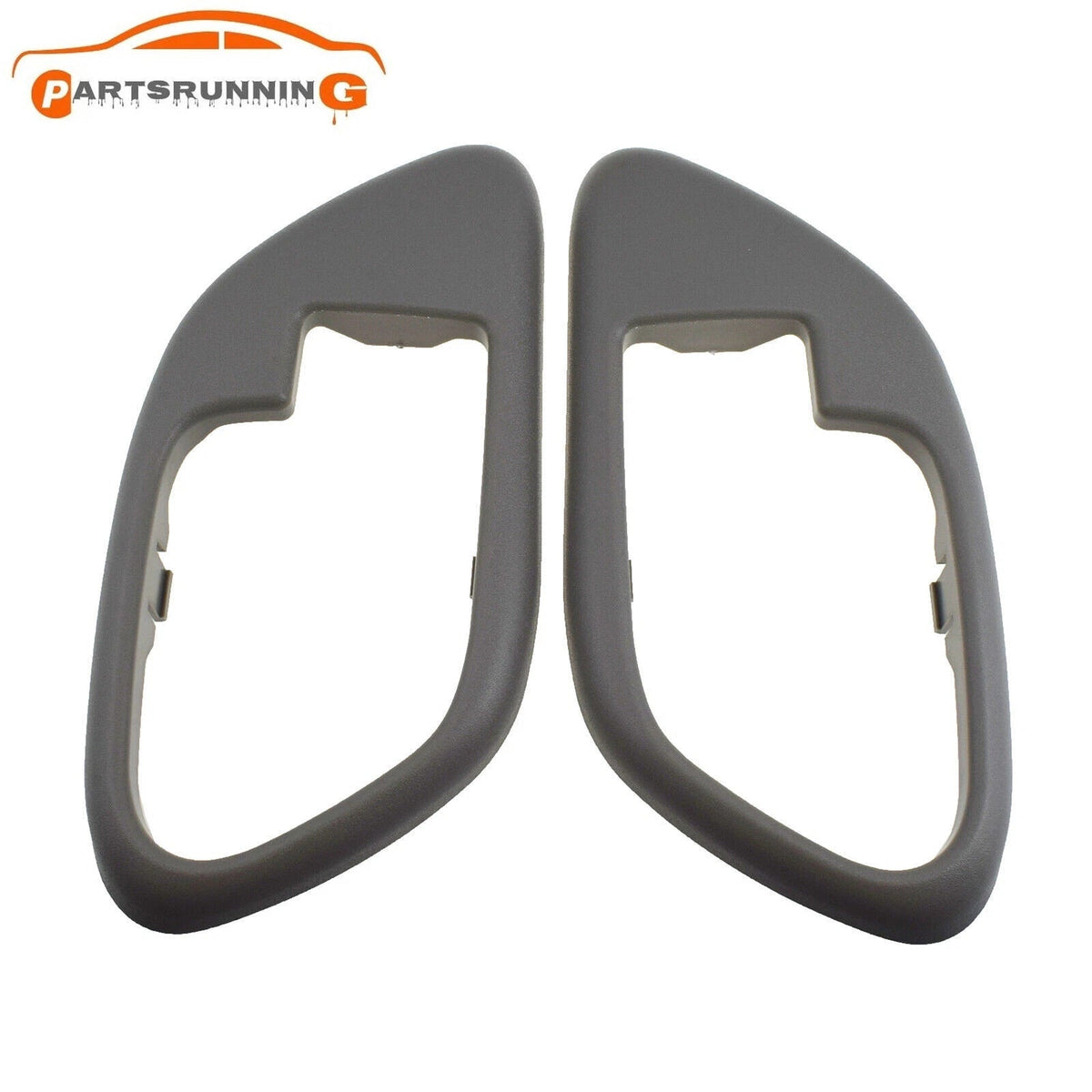 Left & Right Side Door Handle Trim Set Gray For 1995-1999 Chevrolet C1500 K1500 6B93BC-57