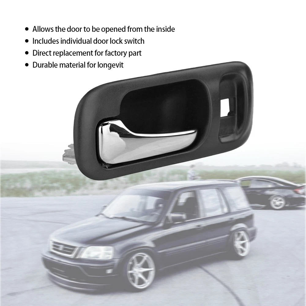 For 1997-2001 Honda CRV Front LH Inside Door Handle Dark / Deep Gray Chrome 6B93BC-57