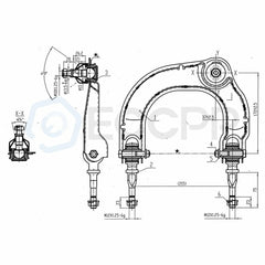 For Hyundai Sonata Kia Optima 2PCS Front Front Upper Control Arms Suspension Kit