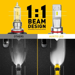 4X AUXITO 9005 9006 LED Headlight Kit Bulb High Low Beam Super White M3 US EOA AUXITO