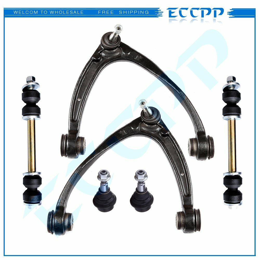 6pcs For 07-14 Chevy Tahoe Front Upper Control Arms Lower Ball Joints Sway Bars 6B93BC-57