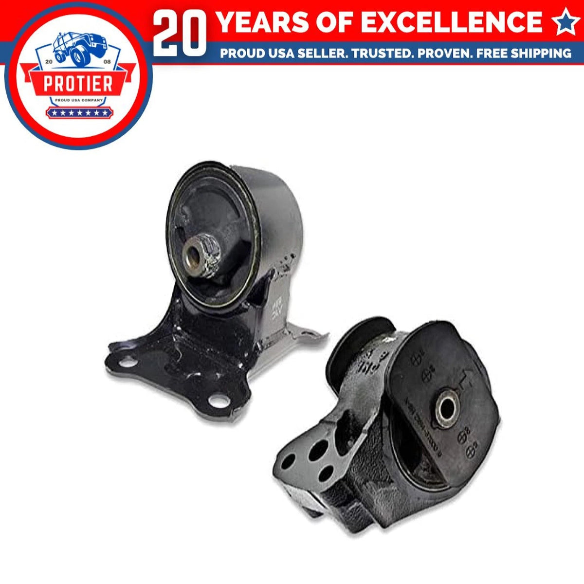 Fits 1999-2001 Hyundai Sonata 2.4L MANUAL Front RT Motor & Trans Mount Set 2pcs 6B93BC-57