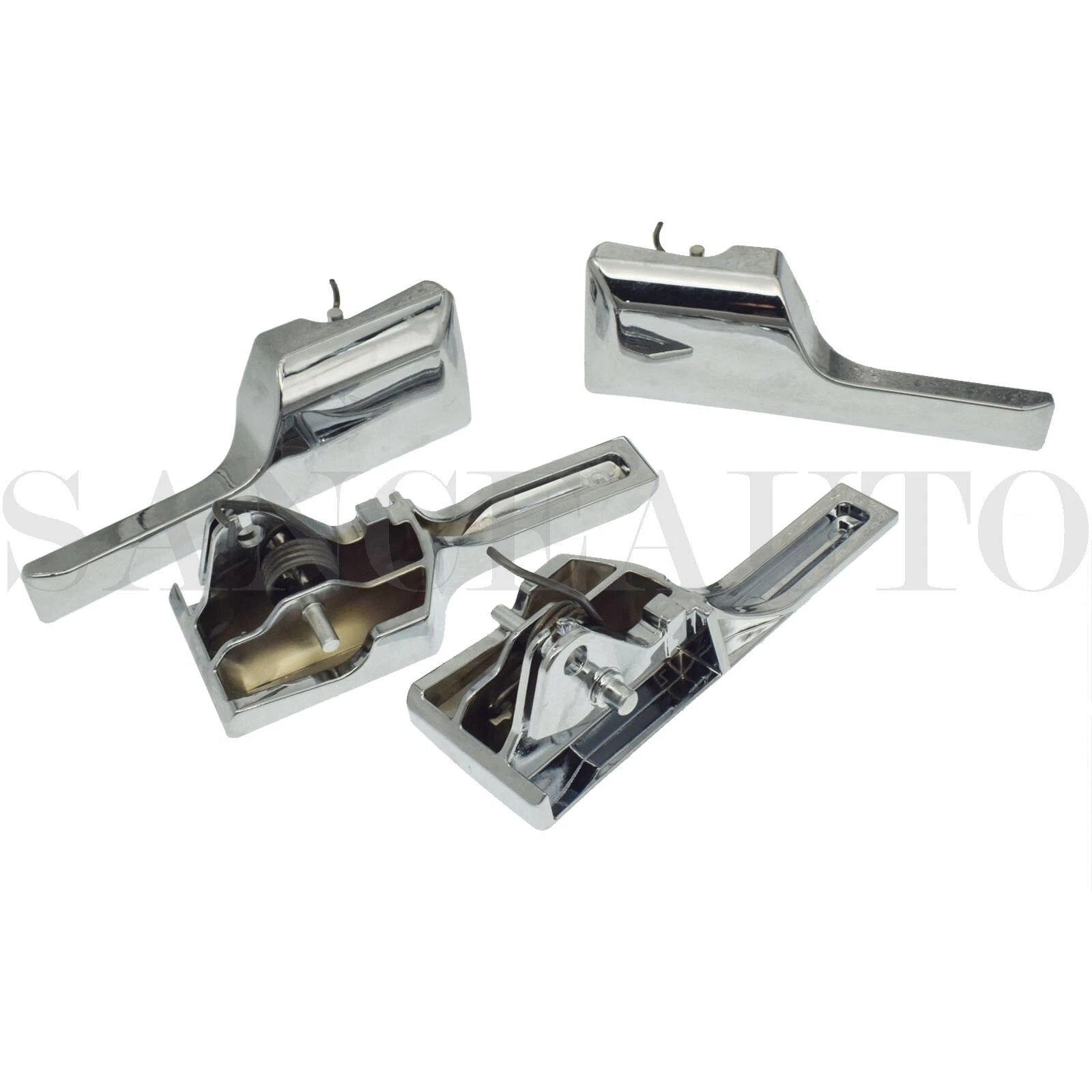 4PCS Chrome LH RH Inside Door Handle For 07-14 Ford Expedition Lincoln Navigator 6B93BC-57