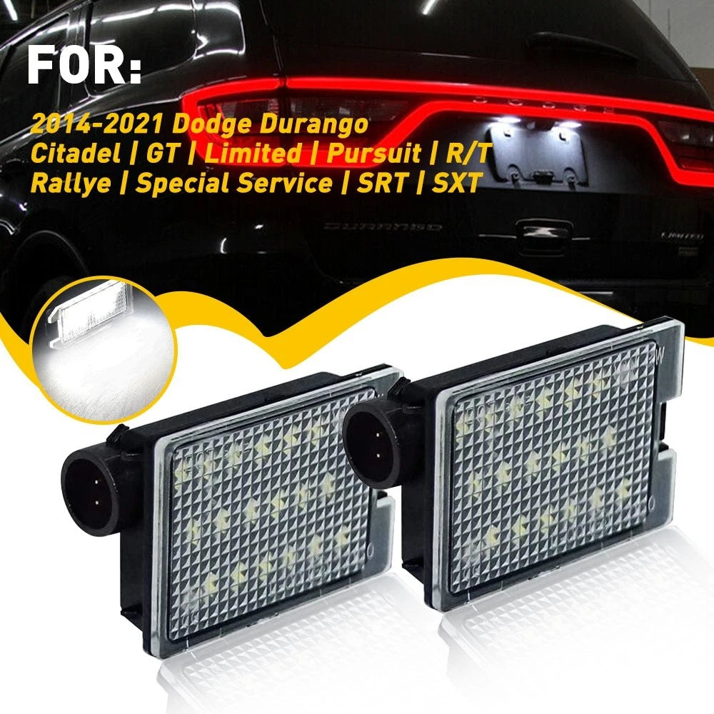 For 2014-2021 Dodge Durango White Super 6000K LED License Light Plate Tag Lamp 6B93BC-57