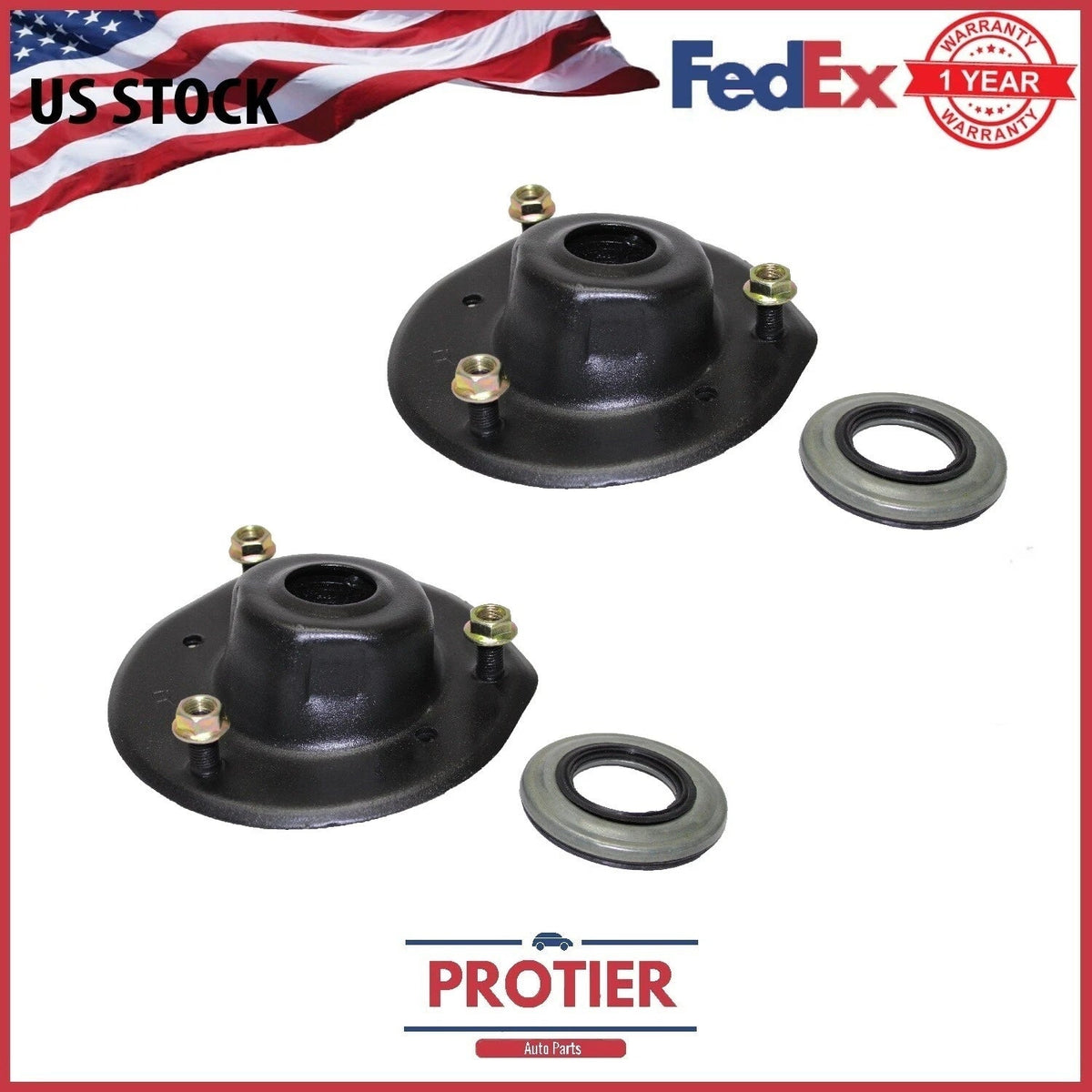 Front Monroe Strut Mounts Fit Lexus ES300 Toyota Avalon Camry Solara Pair 6B93BC-57