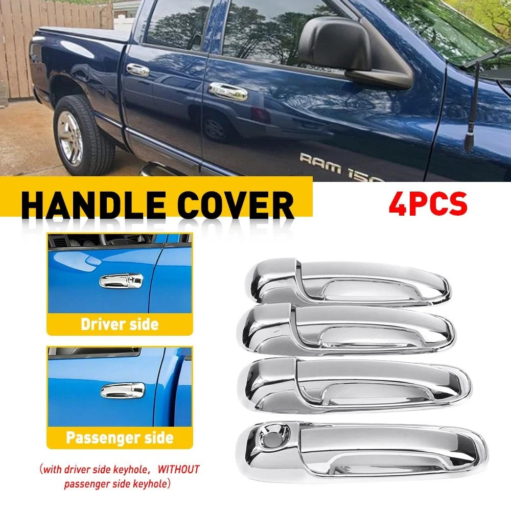 For 1999-2004 Jeep Grand Cherokee Chrome 4 Handle Door Car Exterior Outside EOA 6B93BC-57