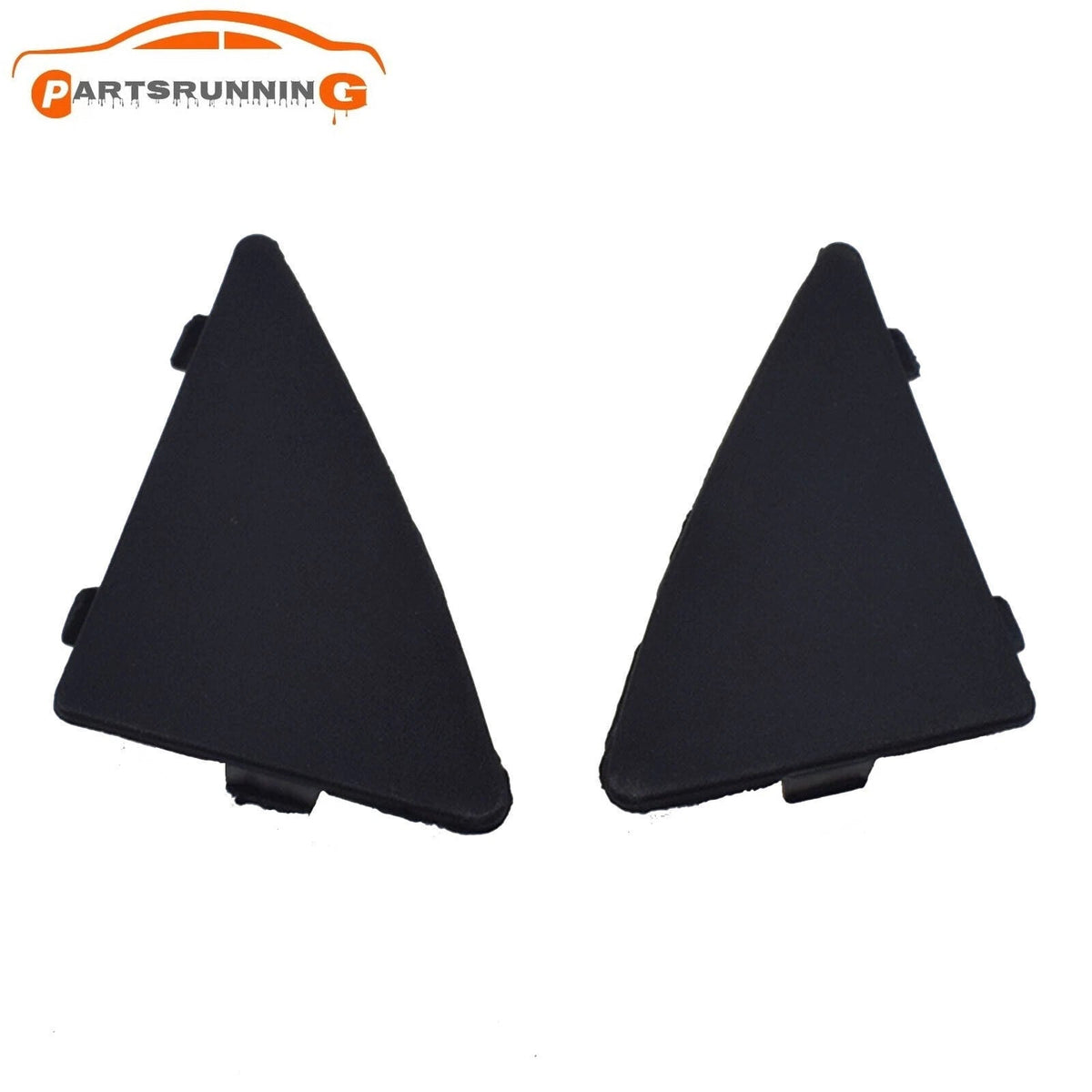 2pcs Front Bumper Tow Hook Lid Cover Lower Grille Cap For 2014-16 Mazda 3 &Sport 6B93BC-57