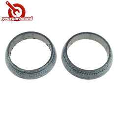 2PCS Donut Style Graphite Gasket For Muffler Exhaust Pipe To Manifold Adapter 6B93BC-57