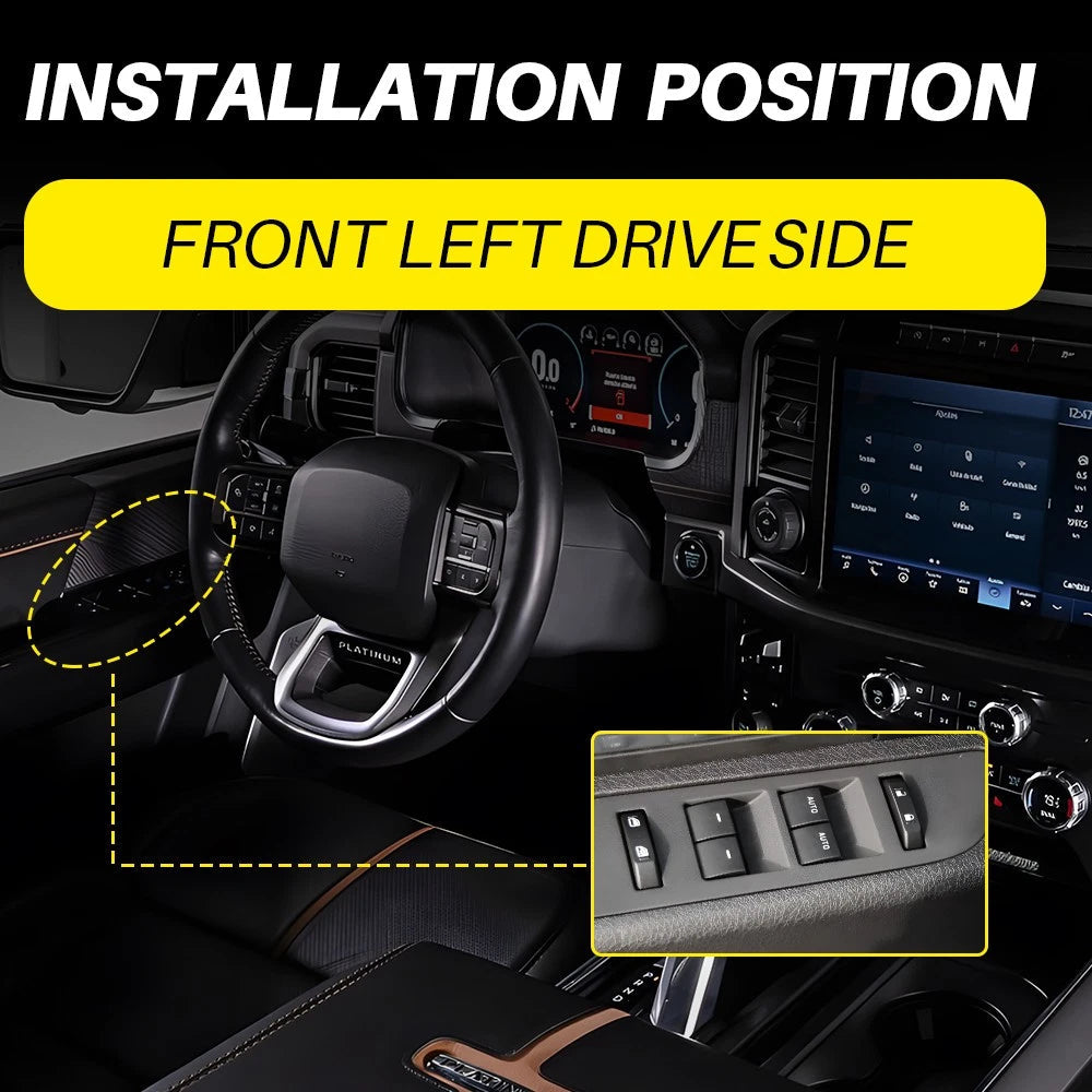 Power Window Control Switch Button for 2011-2014 Ford F-150 BL3Z14529BA DWS1584B 6B93BC-57