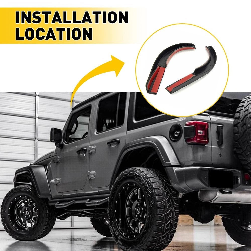 Water Rain Diverters Gutter Extension For Jeep Wrangler JK 2007-17 Accessories A 6B93BC-57