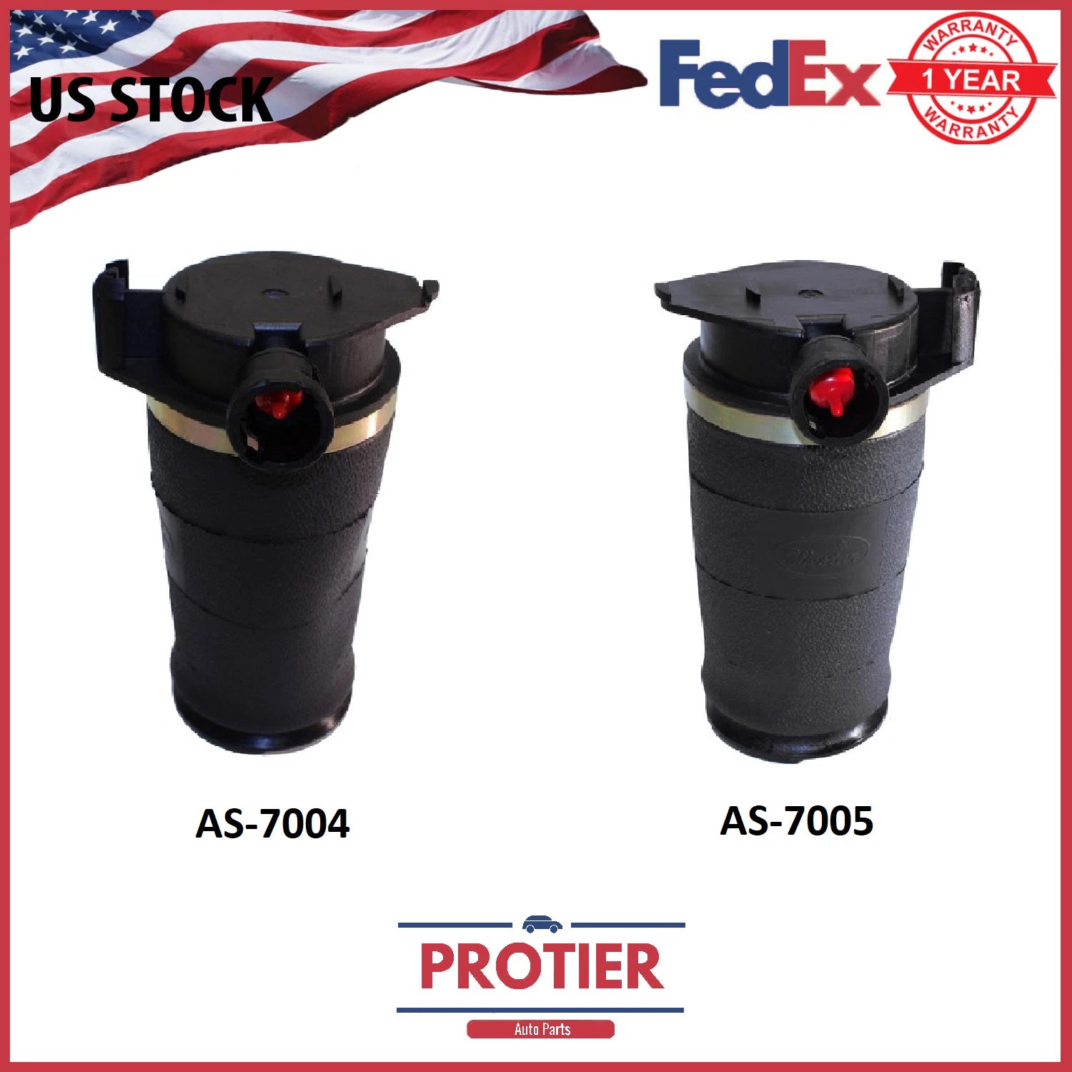 Rear Left & Right Lincoln Continental 1995-2002 Air Spring Suspension Bag 6B93BC-57