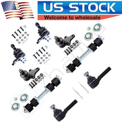 Fits 1989-1995 Toyota Pickup RWD Steering 8x Front Ball Joints Tie Rods Part 6B93BC-57