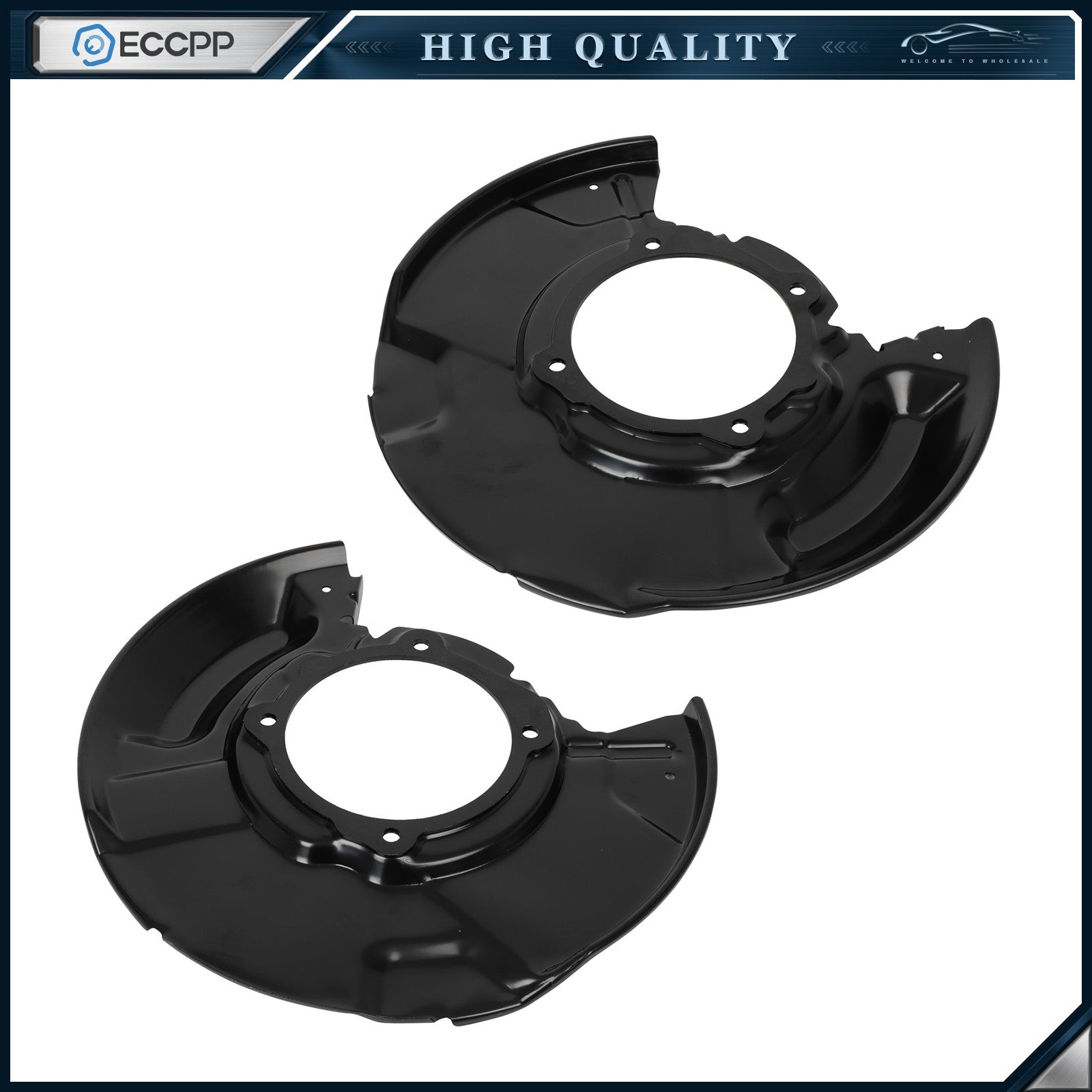 For 1995-04 Toyota 4Runner Tacoma Front Brake Dust Shields Pair 2 Set 6B93BC-57